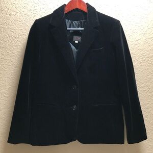 Black Velvet Women's Blazer Jacket
